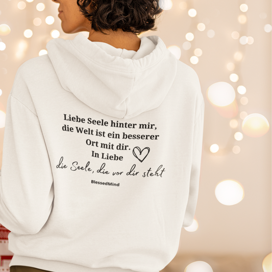 Liebe Seele hinter mir... - Unisex Organic Hoodie