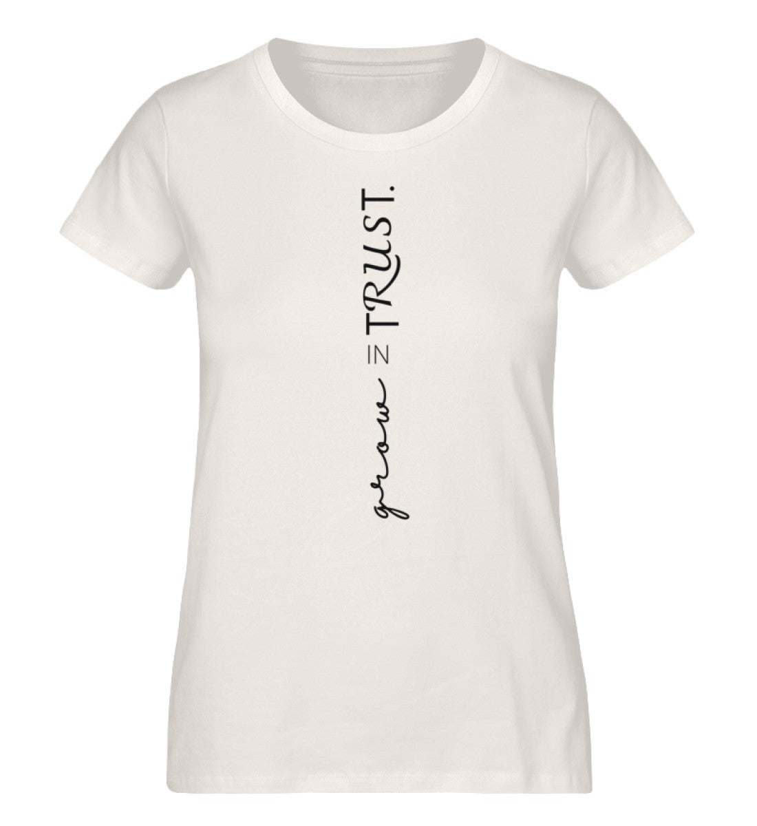 grow in trust - Damen Premium Organic Shirt