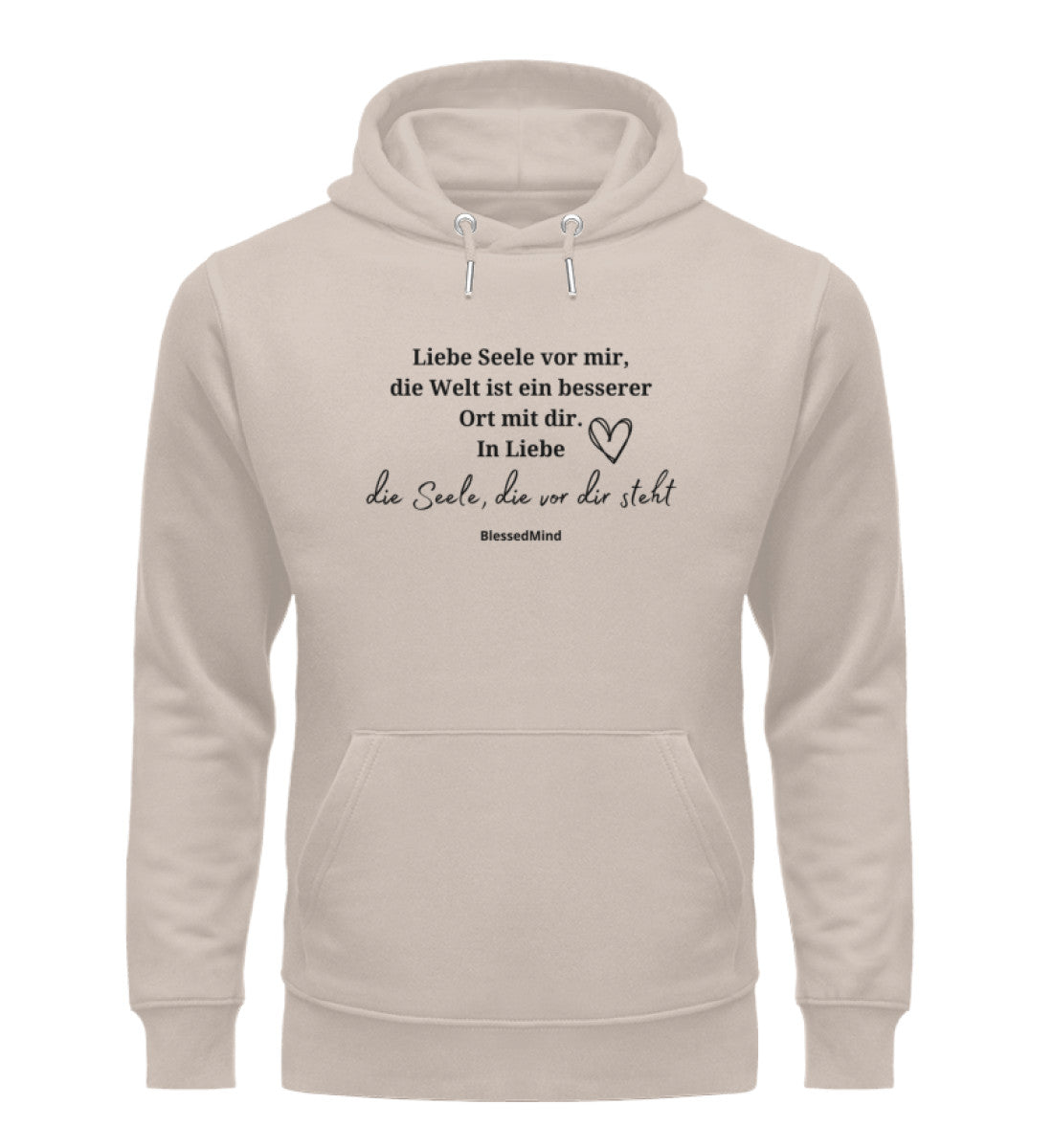 Liebe Seele vor mir... - Unisex Organic Hoodie