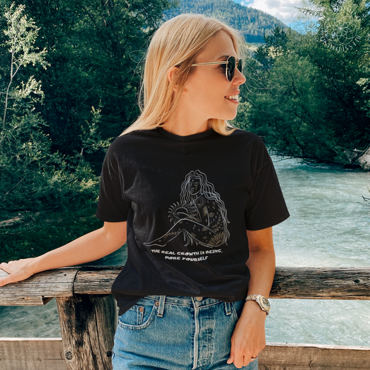 The real growth is being, more yourself - Organic Relaxed Shirt ST/ST