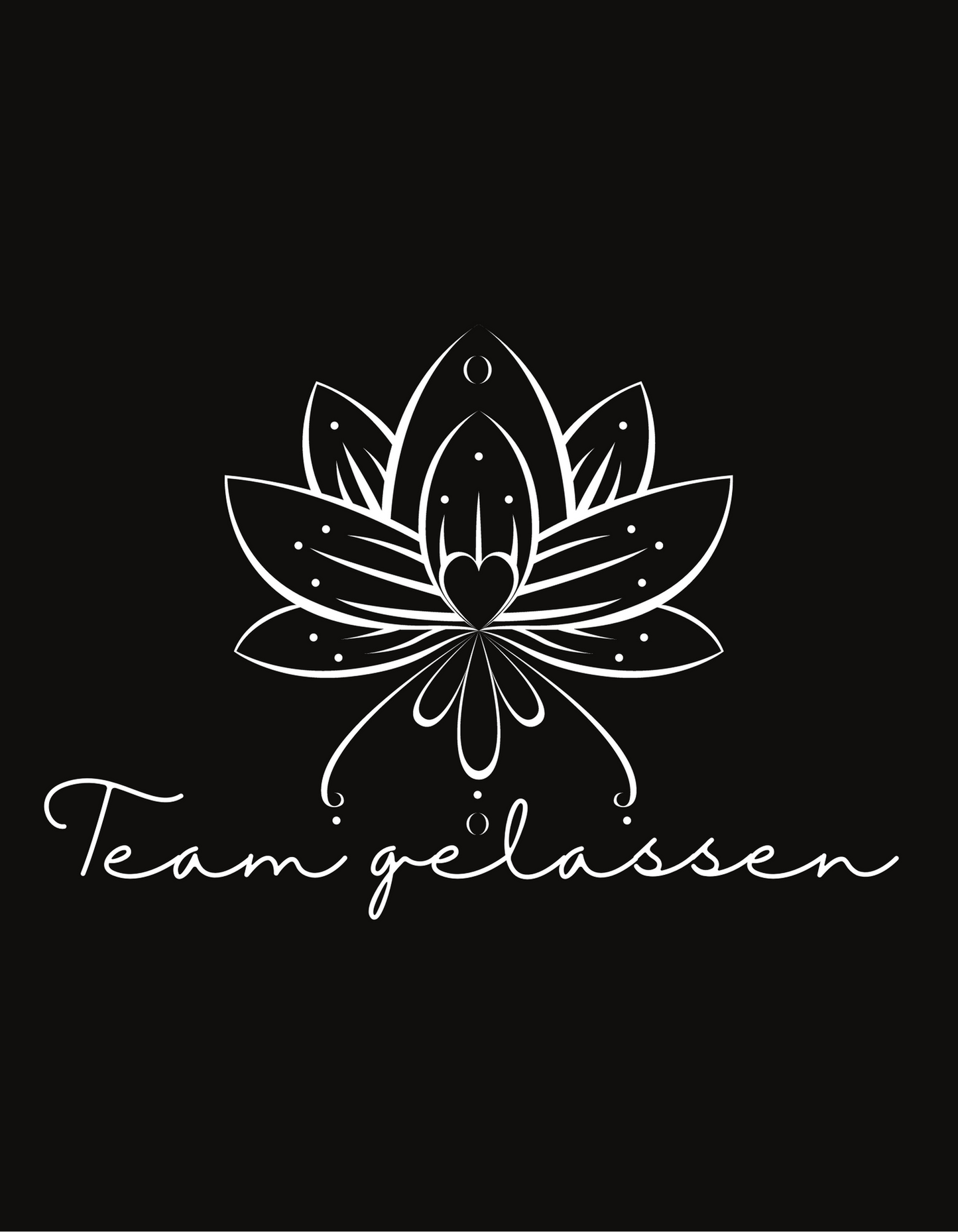Team gelassen Lotus - Unisex Organic Hoodie