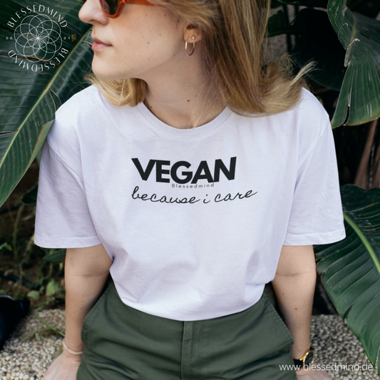 Vegan because I care  - Organic Relaxed Shirt ST/ST