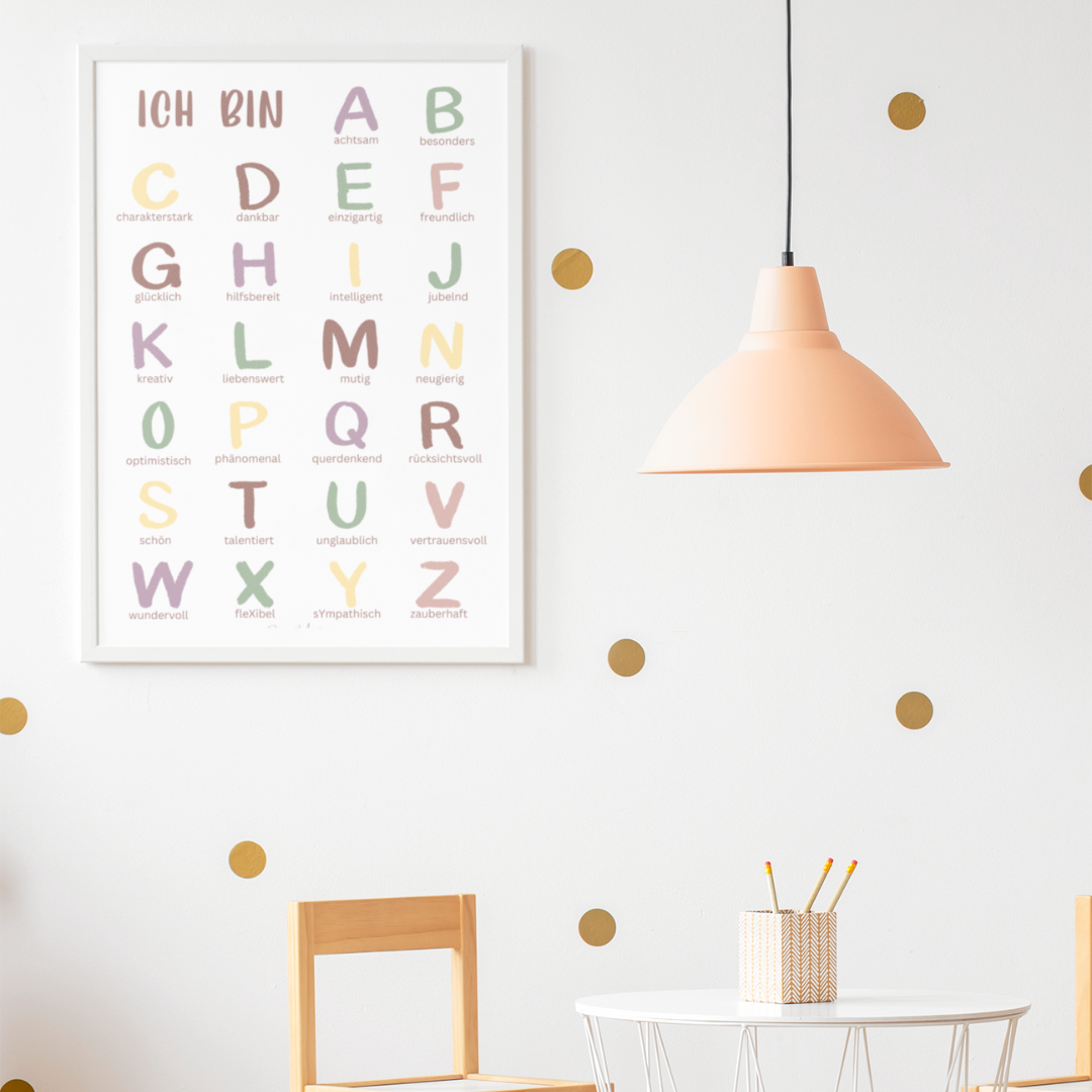 ABC Affirmationen - Poster DIN A3 (hochformat)