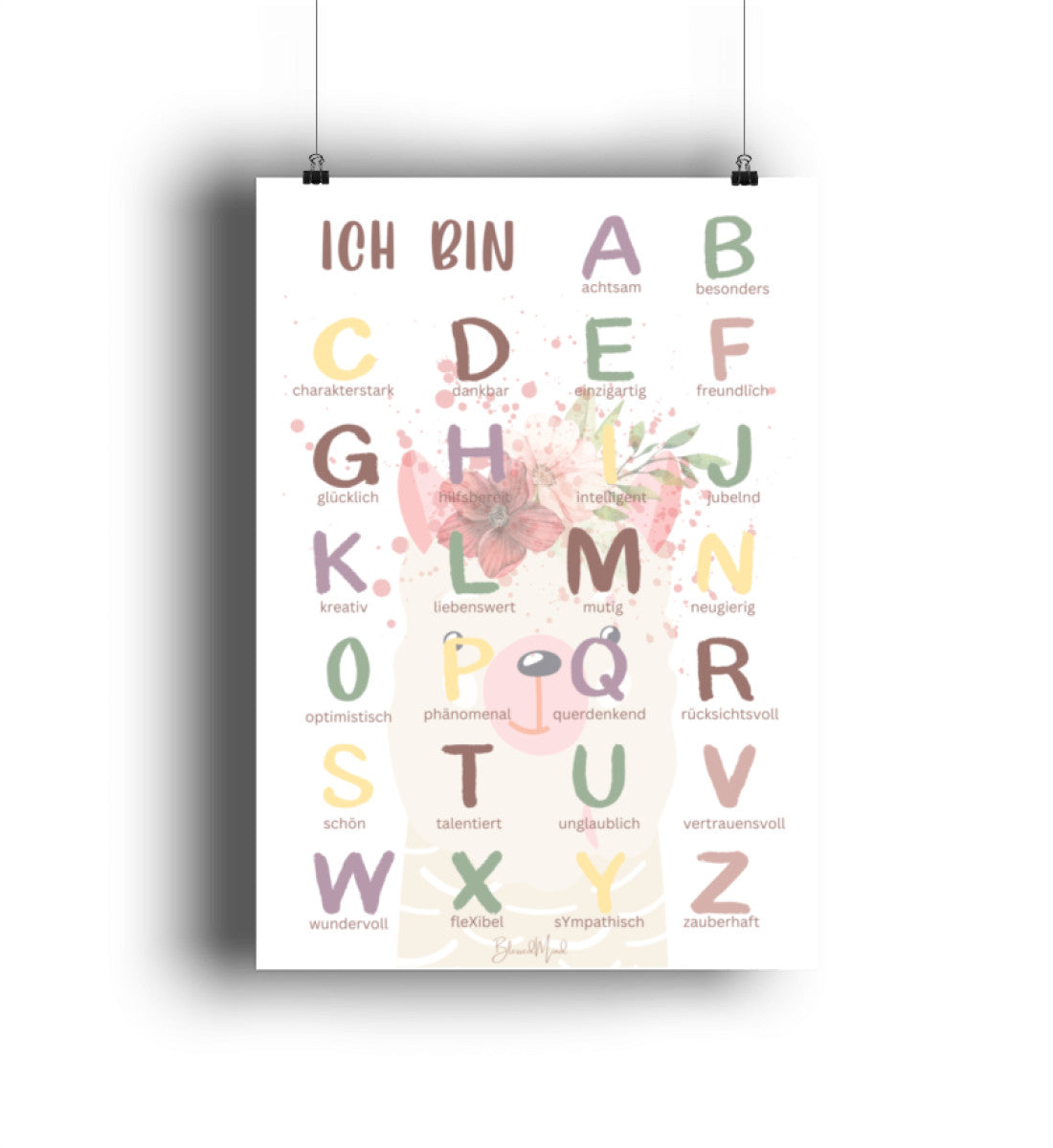 ABC Affirmationen - Poster DIN A3 (hochformat)