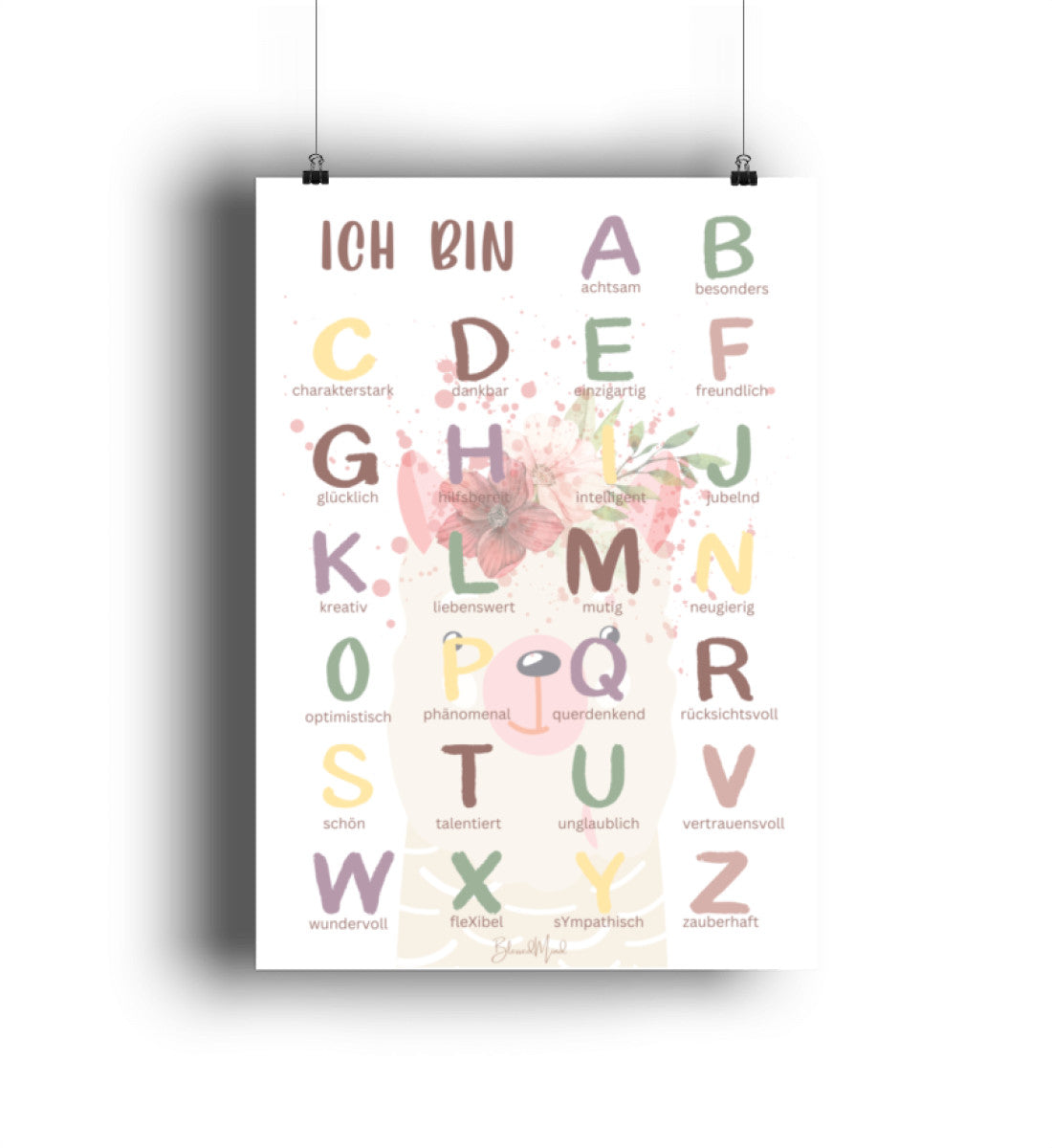 ABC Affirmationen - Poster DIN A3 (hochformat)