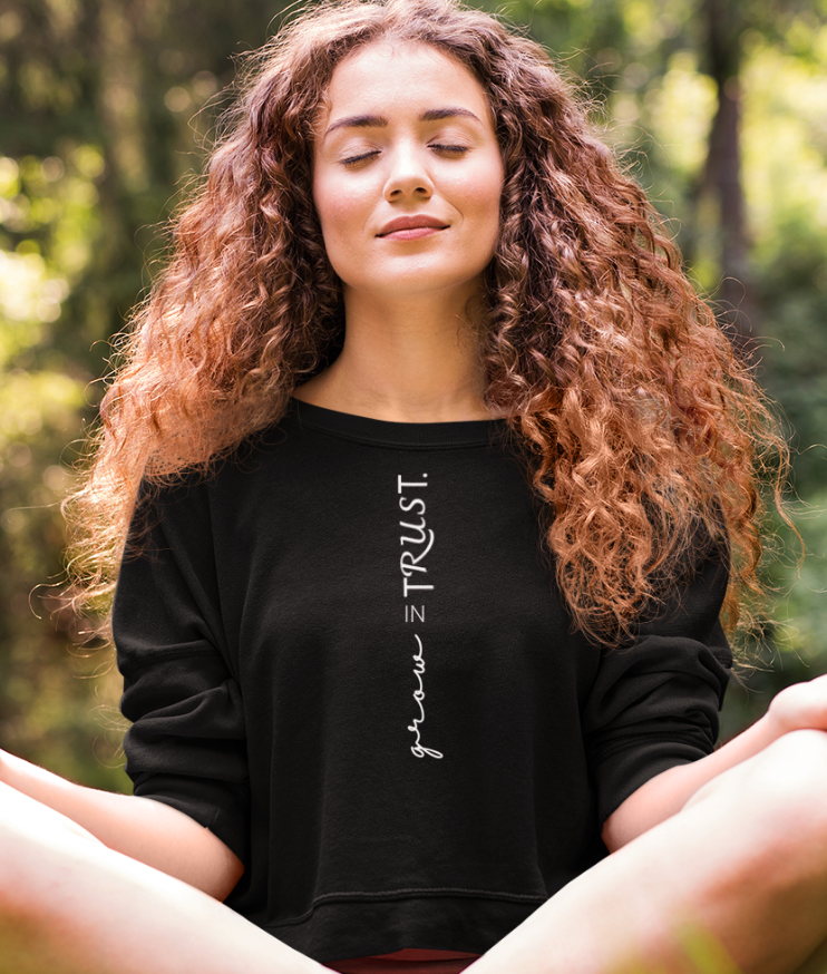 grow in trust  - Unisex Organic Sweatshirt